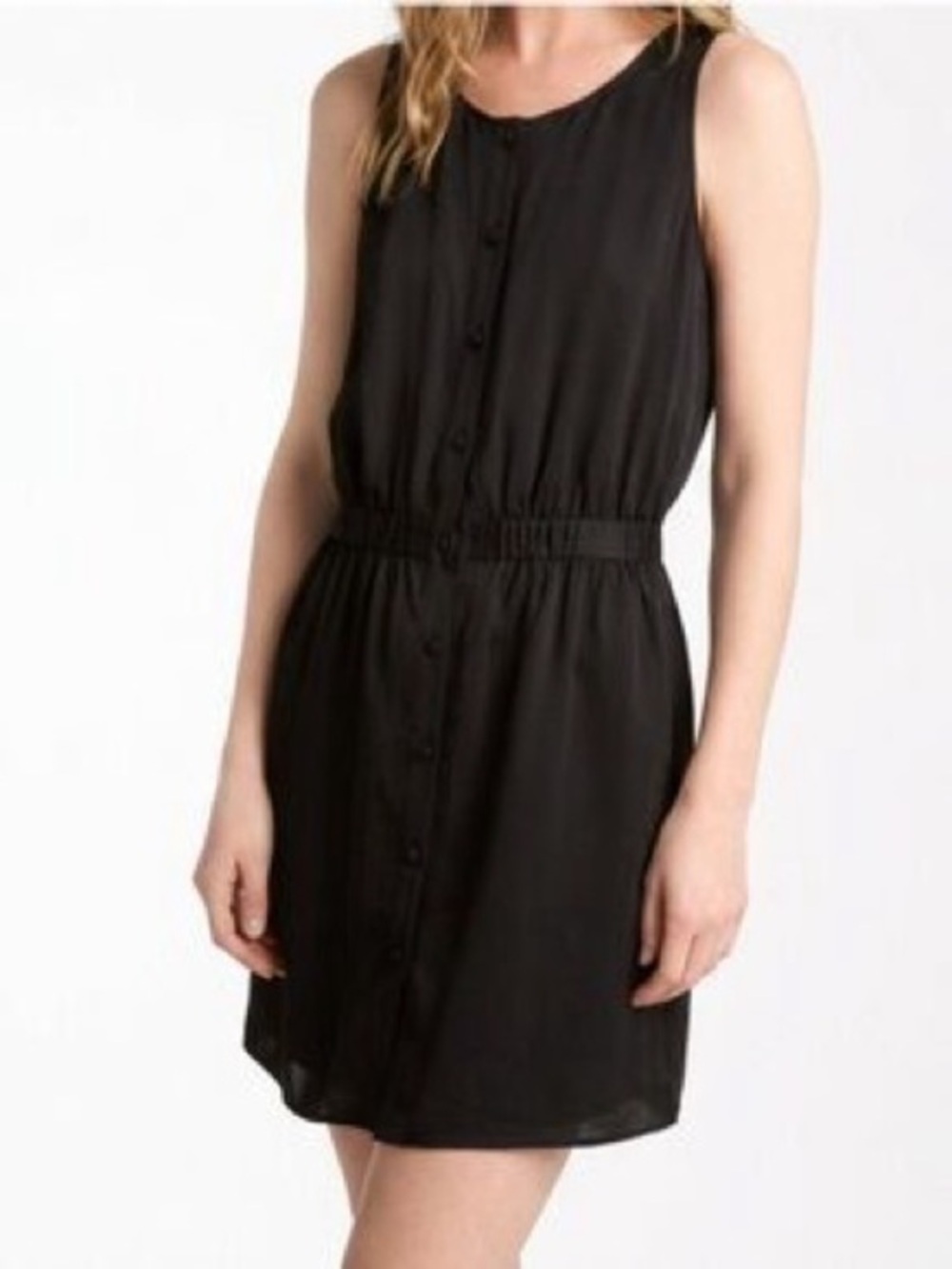 Theory Silk Sleeveless Button-Down Dress